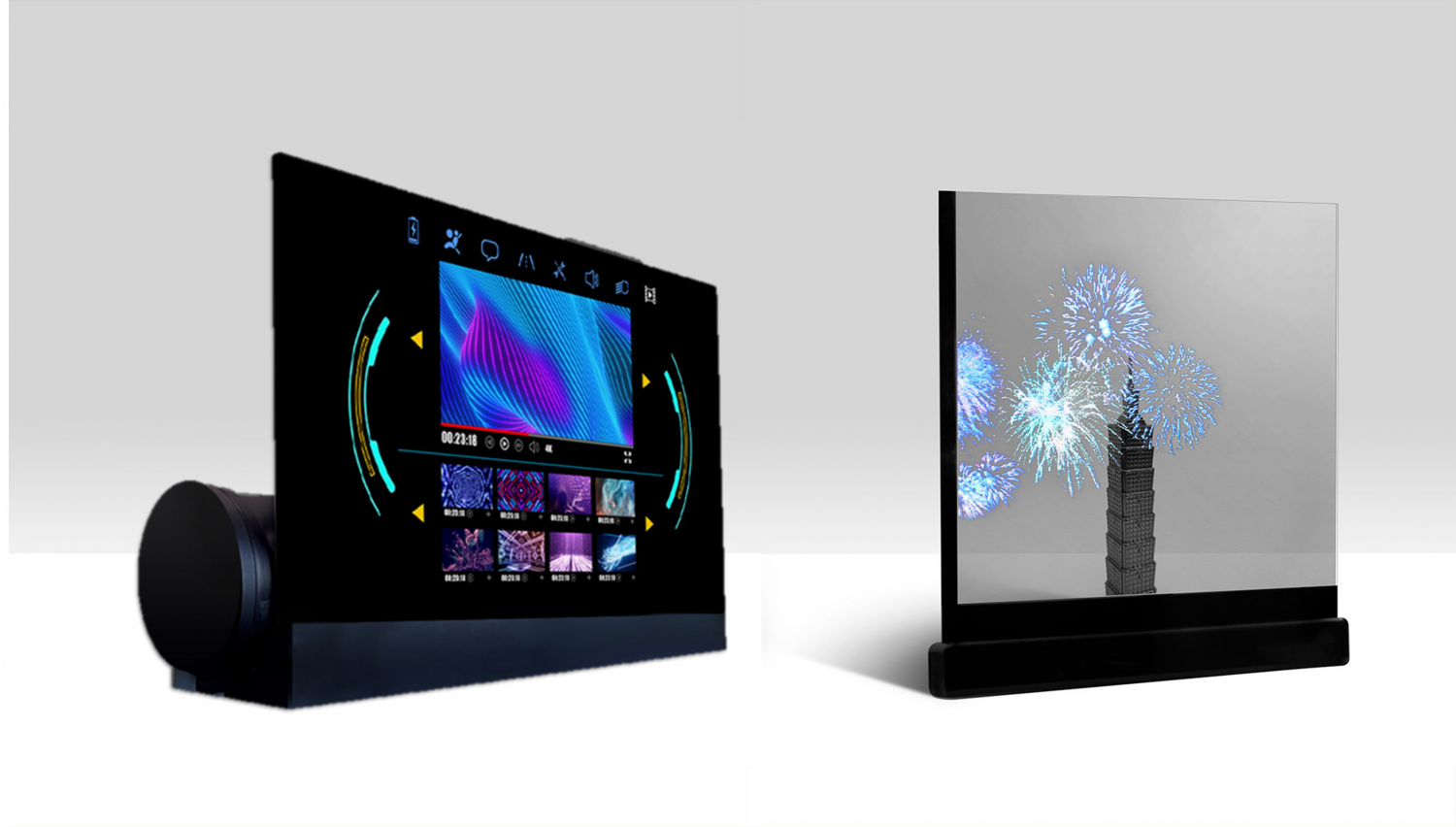 可卷式、折迭性、高透明